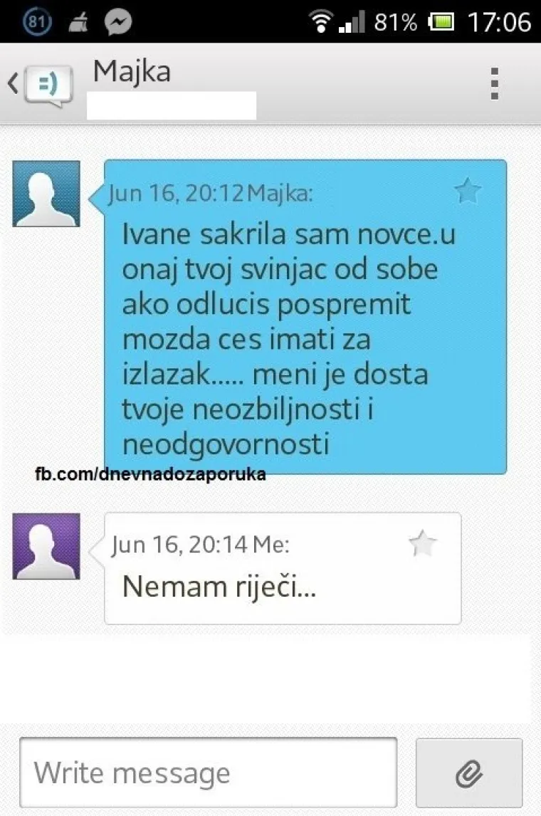 Kad mamu nazove&scaron; 'Interpol', a ona je bijesna jer je zove&scaron; samo zbog para: JO&Scaron; 30 urnebesnih poruka roditelja