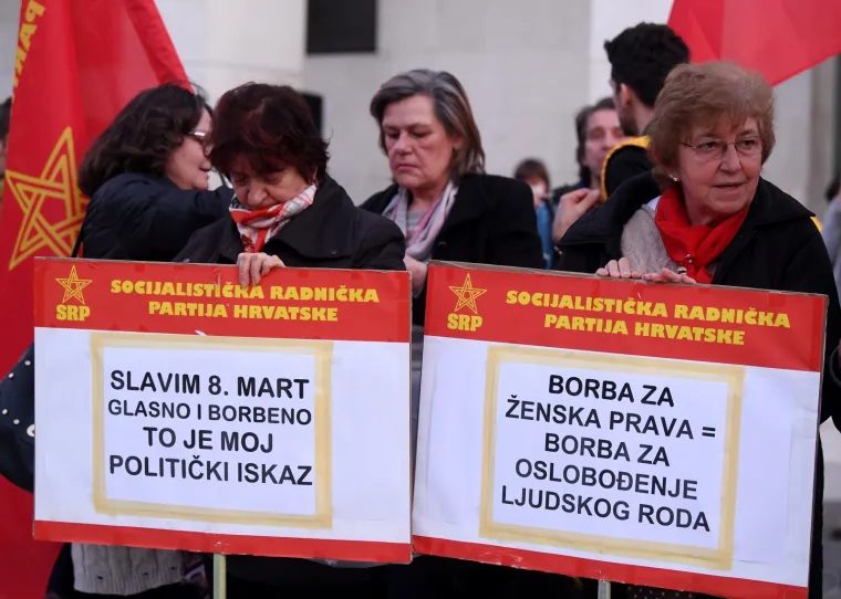 Zagreb: Žene u ovogodi&scaron;njem prosvjednom mar&scaron;u pod sloganom Glasne i borbene