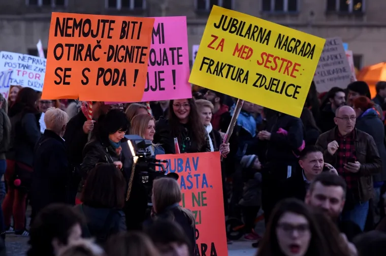 Zagreb: Žene u ovogodi&scaron;njem prosvjednom mar&scaron;u pod sloganom Glasne i borbene