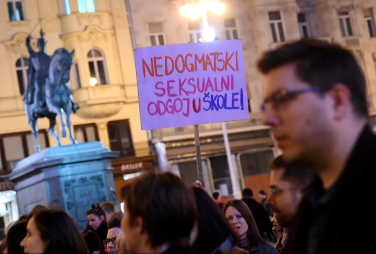 Zagreb: Žene u ovogodi&scaron;njem prosvjednom mar&scaron;u pod sloganom Glasne i borbene