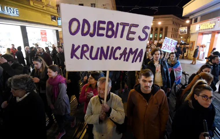 Zagreb: Žene u ovogodi&scaron;njem prosvjednom mar&scaron;u pod sloganom Glasne i borbene