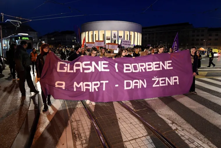 Zagreb: Žene u ovogodi&scaron;njem prosvjednom mar&scaron;u pod sloganom Glasne i borbene