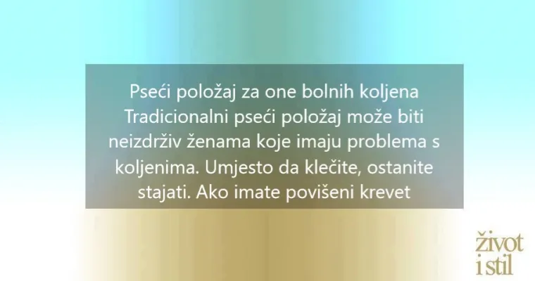 Za one manje fleksibilne: uz ove četiri poze začinite seks