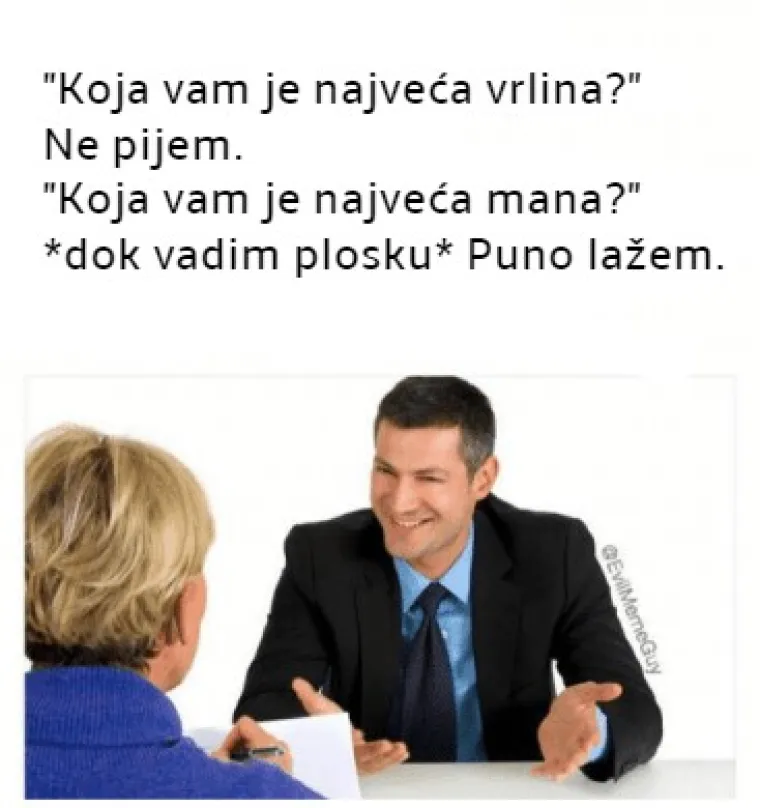 20 urnebesnih mema vezanih uz zapo&scaron;ljavanje i razgovore za posao