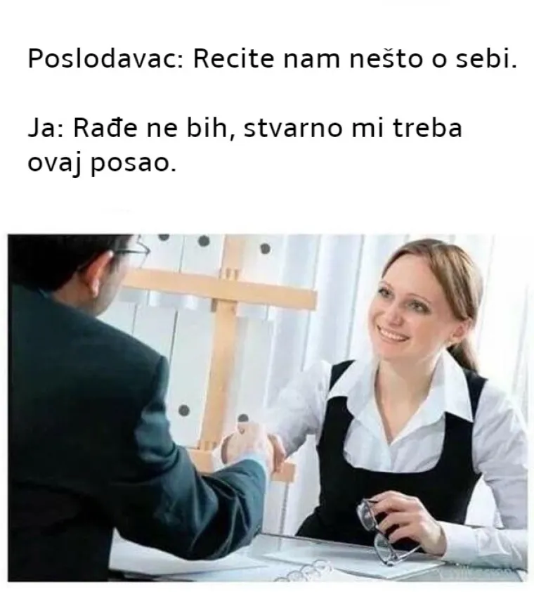 20 urnebesnih mema vezanih uz zapo&scaron;ljavanje i razgovore za posao