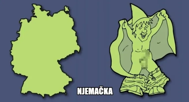 Spermiji, zmajevi i kondomi: 20 primjera kako kreativni ljudi vide oblike država