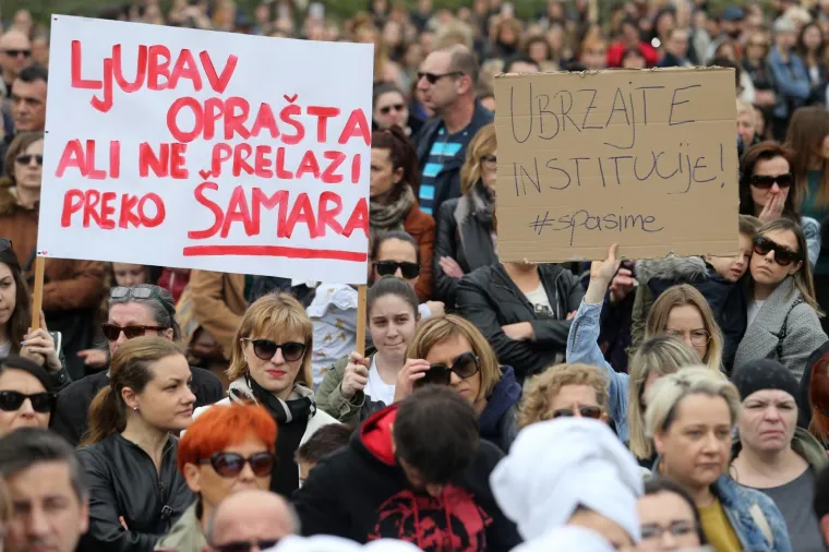[FOTO] VELIKI PROSVJED #SPASIME U ZAGREBU: Okupile se brojne poznate osobe, pridružio se i Plenković