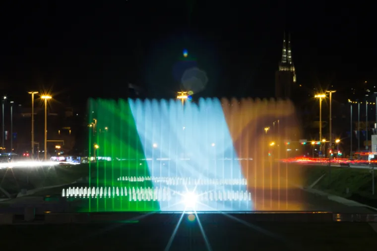 Fontane kod NSB-a povodom Dana sv. Patrika u bojama irske zastave