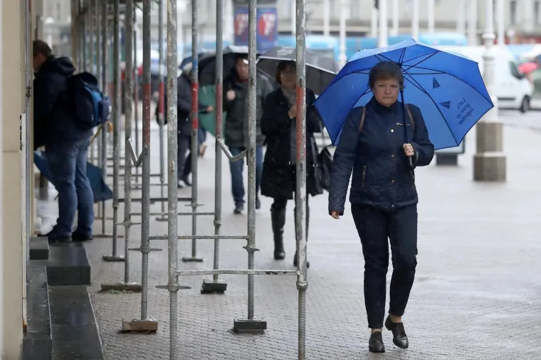 Gdje je nestalo proljeće? Ki&scaron;a i zahlađenje dočekali Zagrepčane na početku radnog tjedna