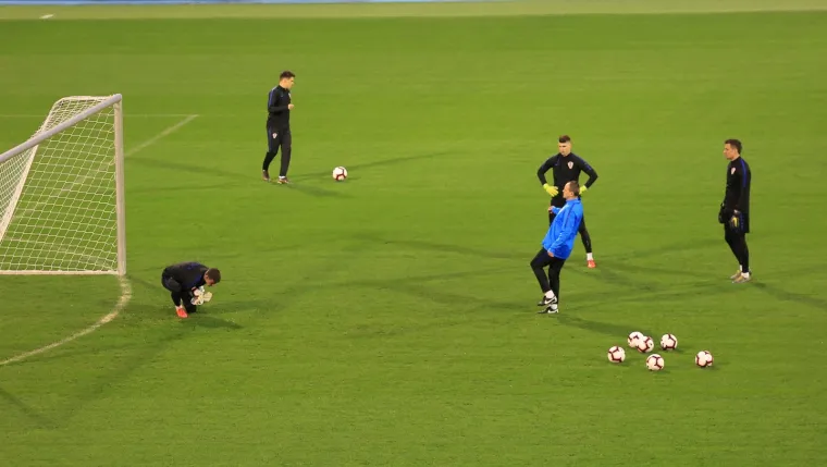 Hrvatska nogometna reprezentacija odradila je posljednji trening prije susreta s Azerbajdžanom u četvrtak na Maksimiru