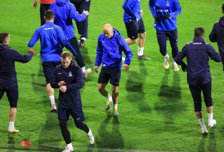 Azerbajdžan je odradio trening na Maksimiru uoči dvoboja s Hrvatskom