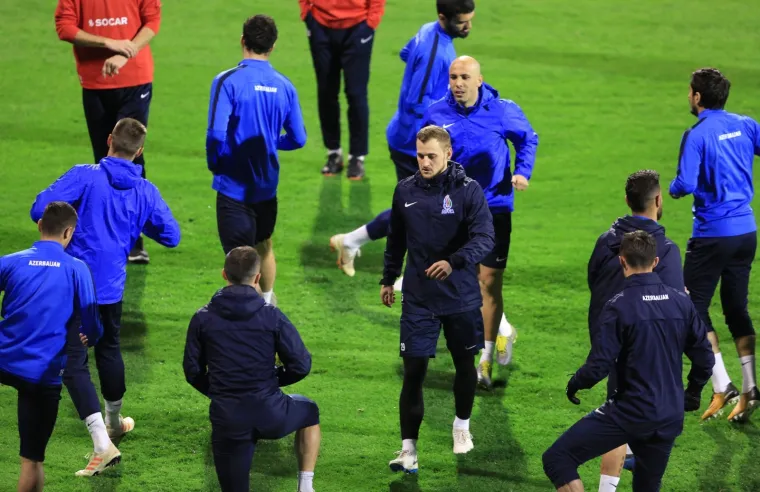 Azerbajdžan je odradio trening na Maksimiru uoči dvoboja s Hrvatskom
