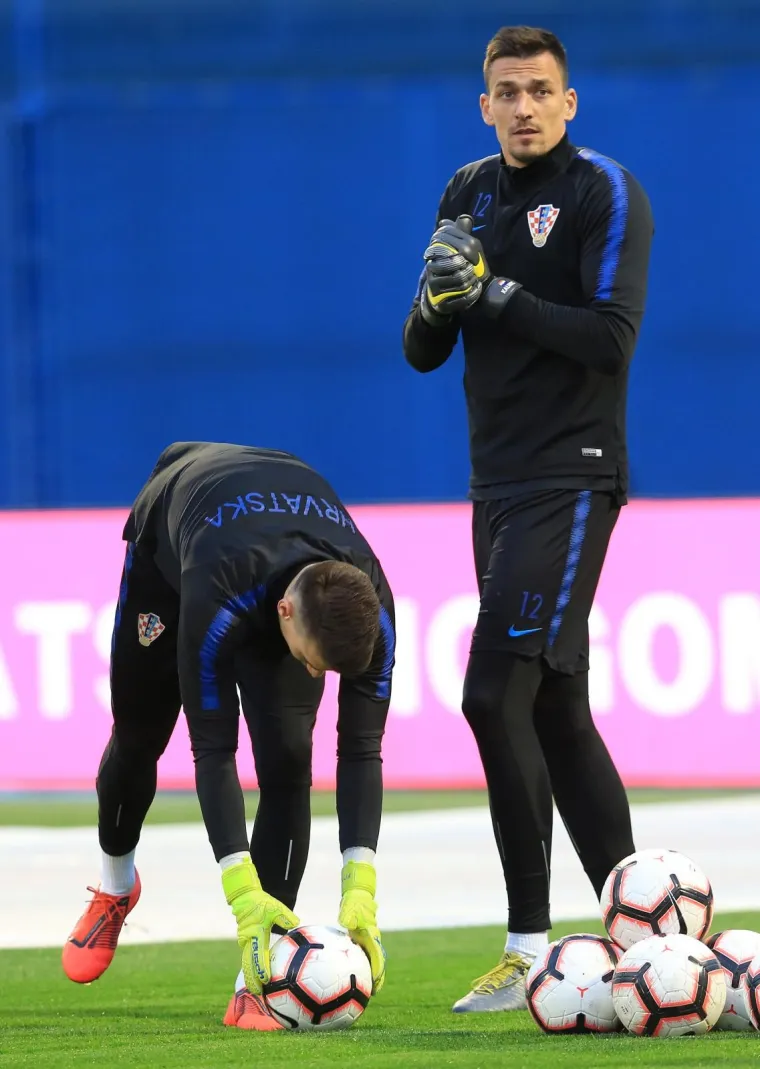 Na stadionu Maksimir održan je trening hrvatske nogometne reprezentacije uoči kvalifikacijskih utakmica za Euro 2020 protiv Azerbejdžana i Mađarske.