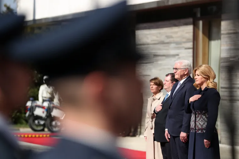 Njemački predsjednik Frank-Walter Steinmeier stigao u službeni posjeti Kolindi Grabar Kitarović