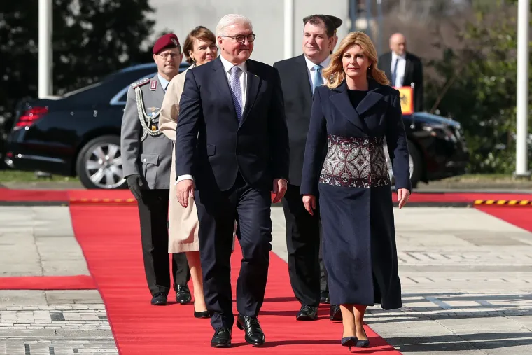 Njemački predsjednik Frank-Walter Steinmeier stigao u službeni posjeti Kolindi Grabar Kitarović