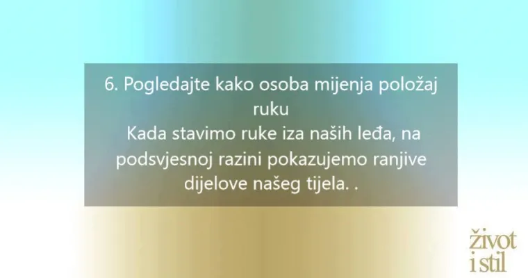 Signali tijela koji će vam pomoći da čitate druge ljude kao 'otvorenu knjigu'