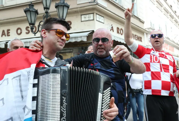 Hrvatski navijači u Budimpe&scaron;ti