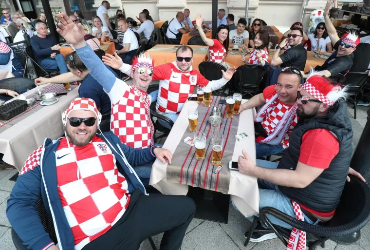 Hrvatski navijači u Budimpe&scaron;ti