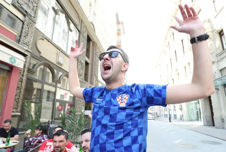 Hrvatski navijači u Budimpe&scaron;ti