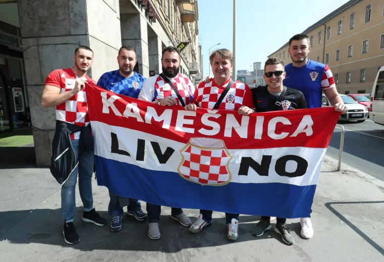 Hrvatski navijači u Budimpe&scaron;ti