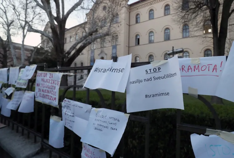 Stotine ljudi prosvjedovalo protiv dodjele doktorata Bandiću: Evo što su mu poručili
