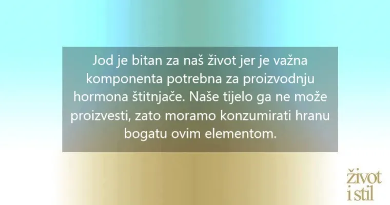 Problemi sa štitnjačom: 9 znakova da vašem tijelu nedostaje joda