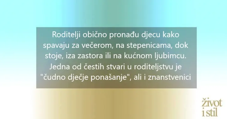 Za&scaron;to djeca mogu zaspati na čudnim mjestima? Istraživanje je konačno sve objasnilo