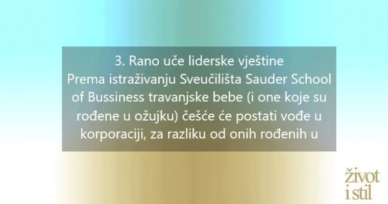6 razloga za&scaron;to su bebe rođene u travnju posebne