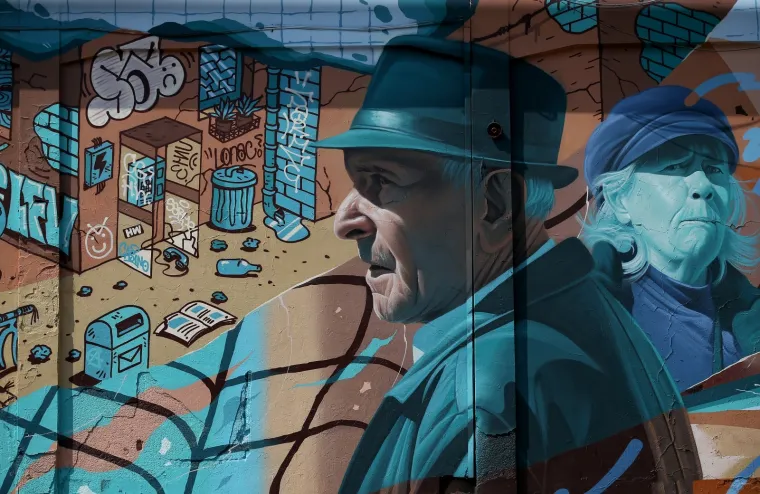 Mural Sunday Havoc umjetničkog trojca krasi zid u dvorištu zagrebačkog Studentskog centra