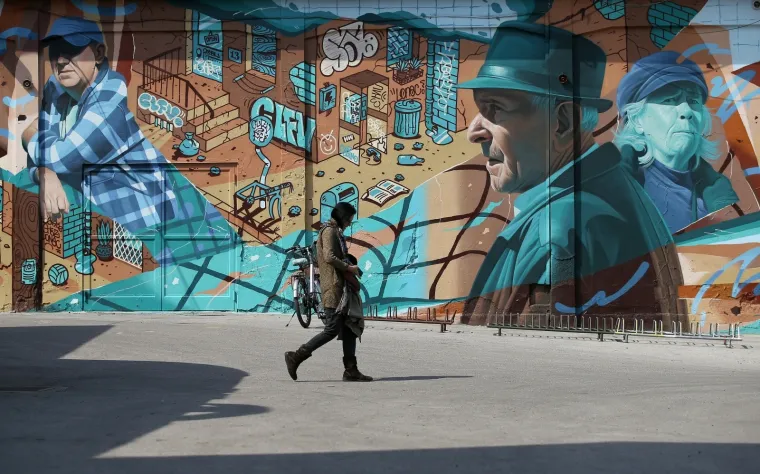 Mural Sunday Havoc umjetničkog trojca krasi zid u dvori&scaron;tu zagrebačkog Studentskog centra