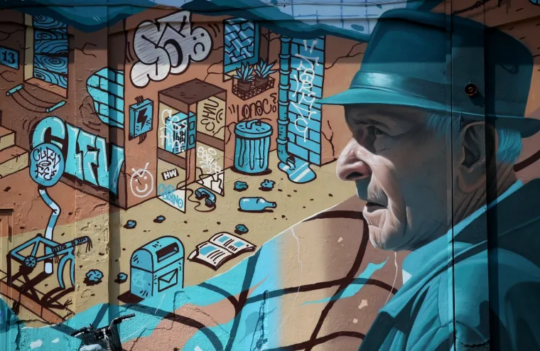 Mural Sunday Havoc umjetničkog trojca krasi zid u dvori&scaron;tu zagrebačkog Studentskog centra