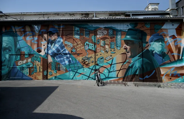 Mural Sunday Havoc umjetničkog trojca krasi zid u dvori&scaron;tu zagrebačkog Studentskog centra