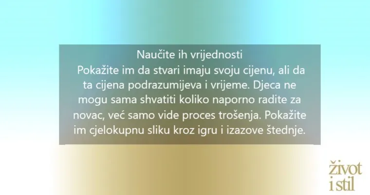 Učinite im životnu uslugu: evo kako naučiti djecu važne lekcije o novcu