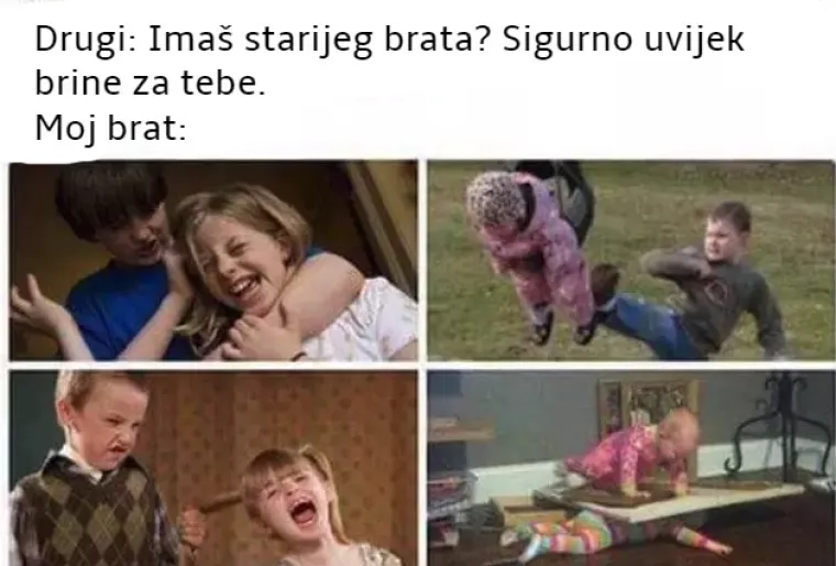 'Reći ću te materi!': 20 najjačih mema koje će razumjeti svi koji imaju brata ili sestru