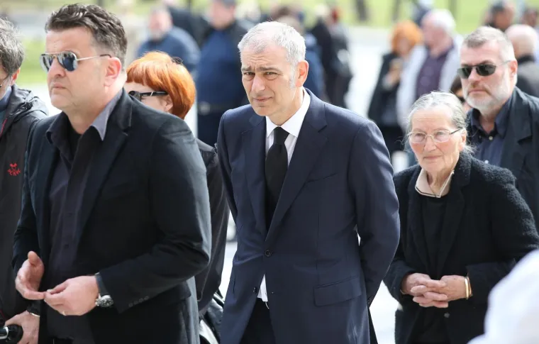 3.4.2019., Zagreb -  Posljednji ispracaj Alena Balena na groblju Mirogoju. Emil Tedeschi 
Photo:Igor KraljPIXSELL