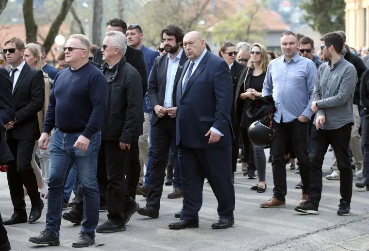 3.4.2019., Zagreb -  Posljednji ispracaj Alena Balena na groblju Mirogoju. Cedo Prodanovic 
Photo:Igor KraljPIXSELL