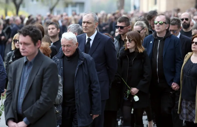 3.4.2019., Zagreb -  Posljednji ispracaj Alena Balena na groblju Mirogoju. Emil Tedeschi 
Photo:Igor KraljPIXSELL