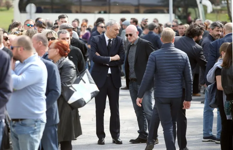 3.4.2019., Zagreb -  Posljednji ispracaj Alena Balena na groblju Mirogoju. Emil Tedeschi  
Photo:Igor KraljPIXSELL