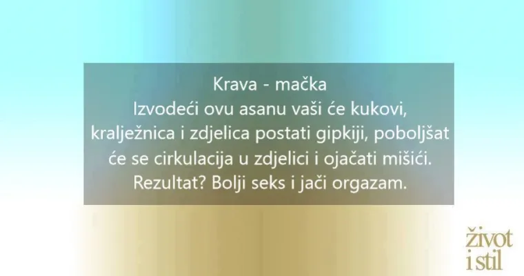 Uz jogu do boljeg seksa i jačeg orgazma