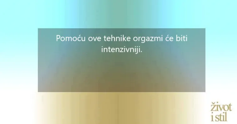 Uz jogu do boljeg seksa i jačeg orgazma