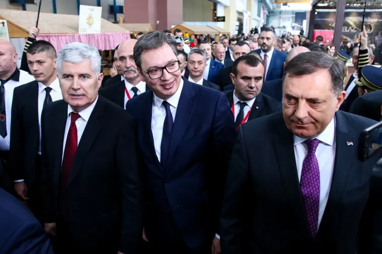 Bjegunac Zdravko Mamić na sajmu u Mostaru: Srdačan susret s Aleksandrom Vučićem