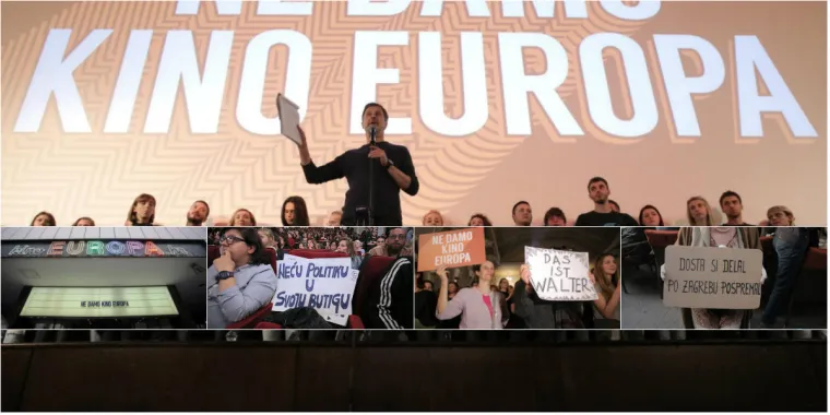 Nezadovoljni građani prosvjedovali: 'Slali su nam inspekcije. Tražili sve načine da zatvore kino Europa'