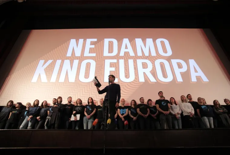 Nezadovoljni građani prosvjedovali: 'Slali su nam inspekcije. Tražili sve načine da zatvore kino Europa'