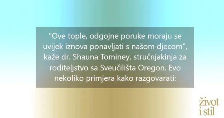 5 načina kako razgovarati s djetetom da se osjeća voljeno