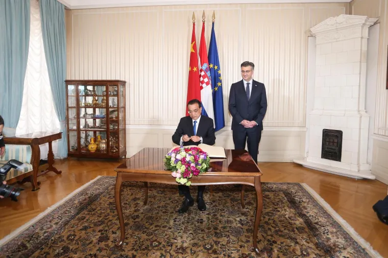 Li Keqiang u Banskim dvorima: 'Ovo je velika šansa za hrvatsko gospodarstvo'