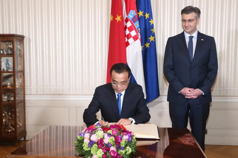 Li Keqiang u Banskim dvorima: 'Ovo je velika šansa za hrvatsko gospodarstvo'