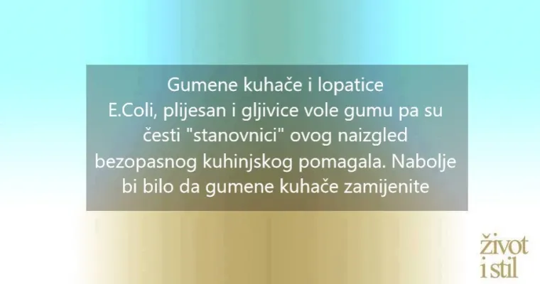 Četiri najprljavije i najopasnije stvari u kuhinji