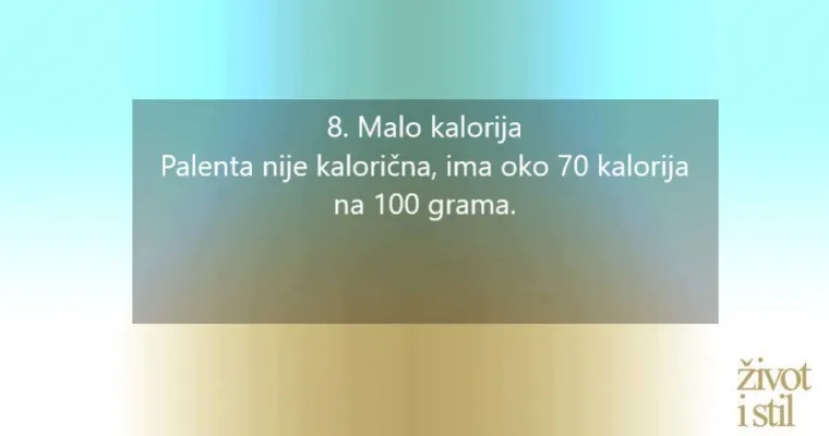 Omiljena palenta: Za&scaron;to je kukuruzno bra&scaron;no jako zdravo?
