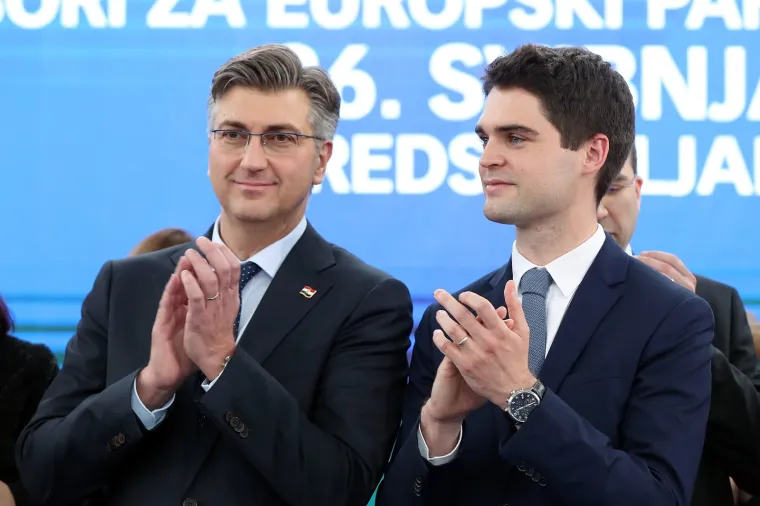POLITIČKI SKUP U ZAGREBU: Karlo Ressler predstavljen kao kandidat HDZ-a za EU izbore