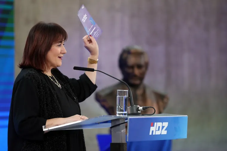 POLITIČKI SKUP U ZAGREBU: Karlo Ressler predstavljen kao kandidat HDZ-a za EU izbore